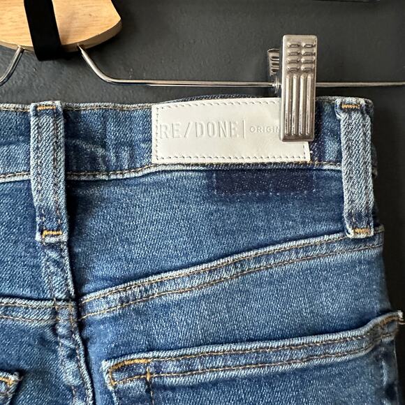 RE/DONE Originals Ultra High Rise Ankle Crop Medium Fade Size 26 - Picture 9 of 12